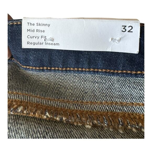 Loft Women's The Curvy Skinny Fit Mid Rise Jeans Regular Size32/14 Stretch‎ - Picture 8 of 12